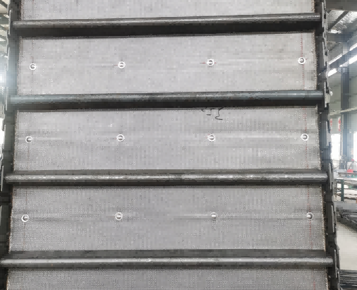 Our company has successfully developed a new baffle for heat treatment elevator